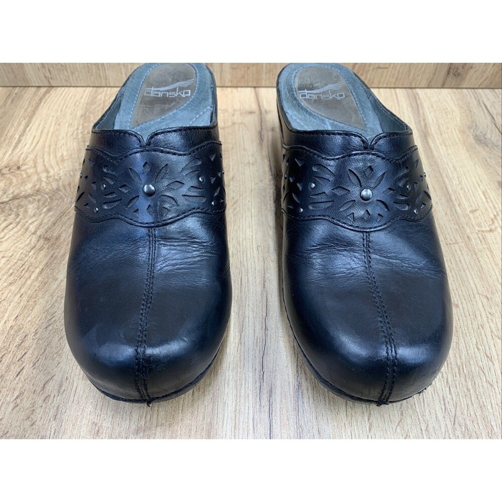 Dansko Women's Clogs Mules Slip On Leather Comfort Shoes Studs Size US 8 Eur 38 - Picture 6 of 16